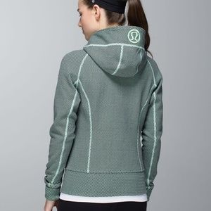 LULULEMON Scuba Hoodie Double Diamond Fresh Teal